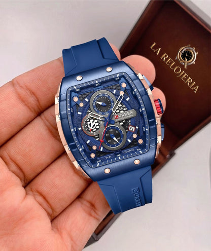 RELOJ CURREN AZUL