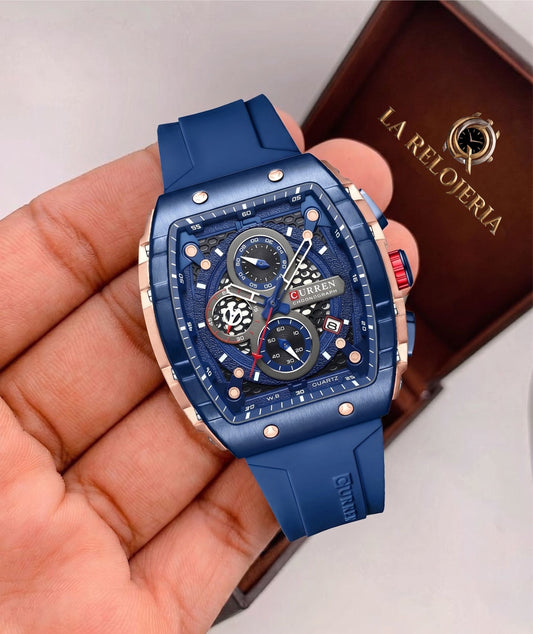 RELOJ CURREN AZUL