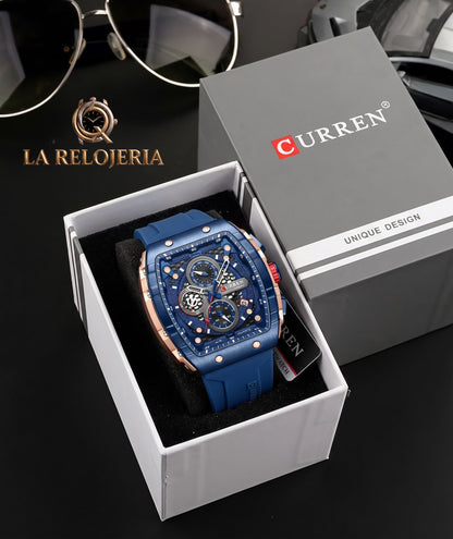 RELOJ CURREN AZUL